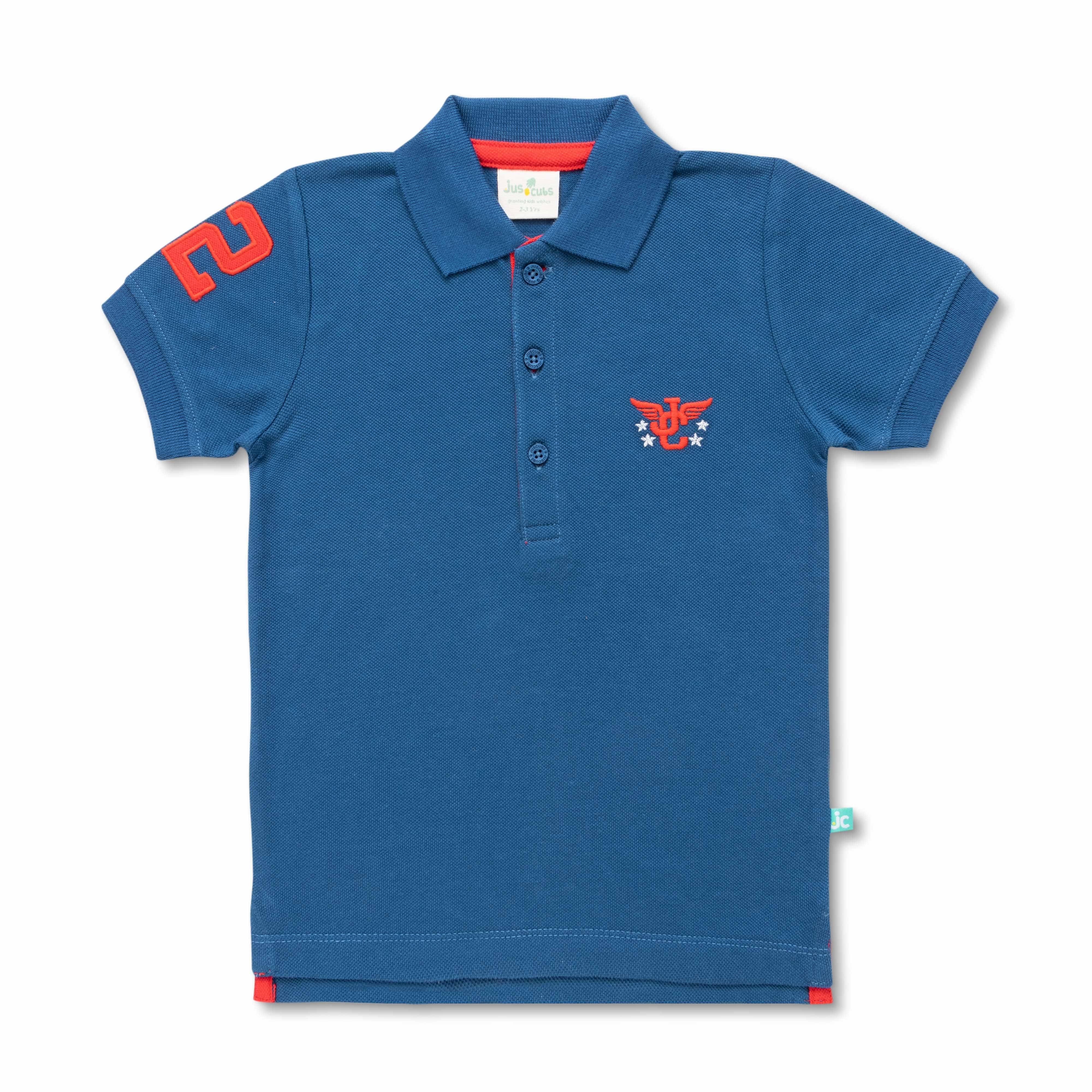    			Juscubs Pack of 1 Boys Cotton T-Shirt ( Navy Blue )