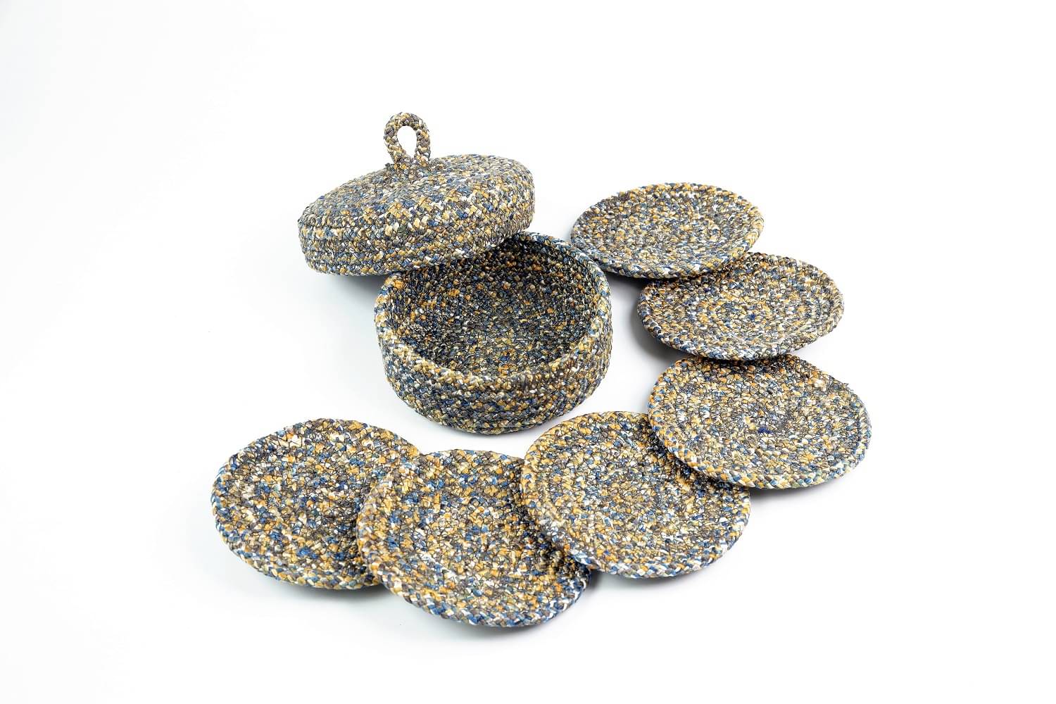     			LADLI JEE Set of 6 Polyester Coaster