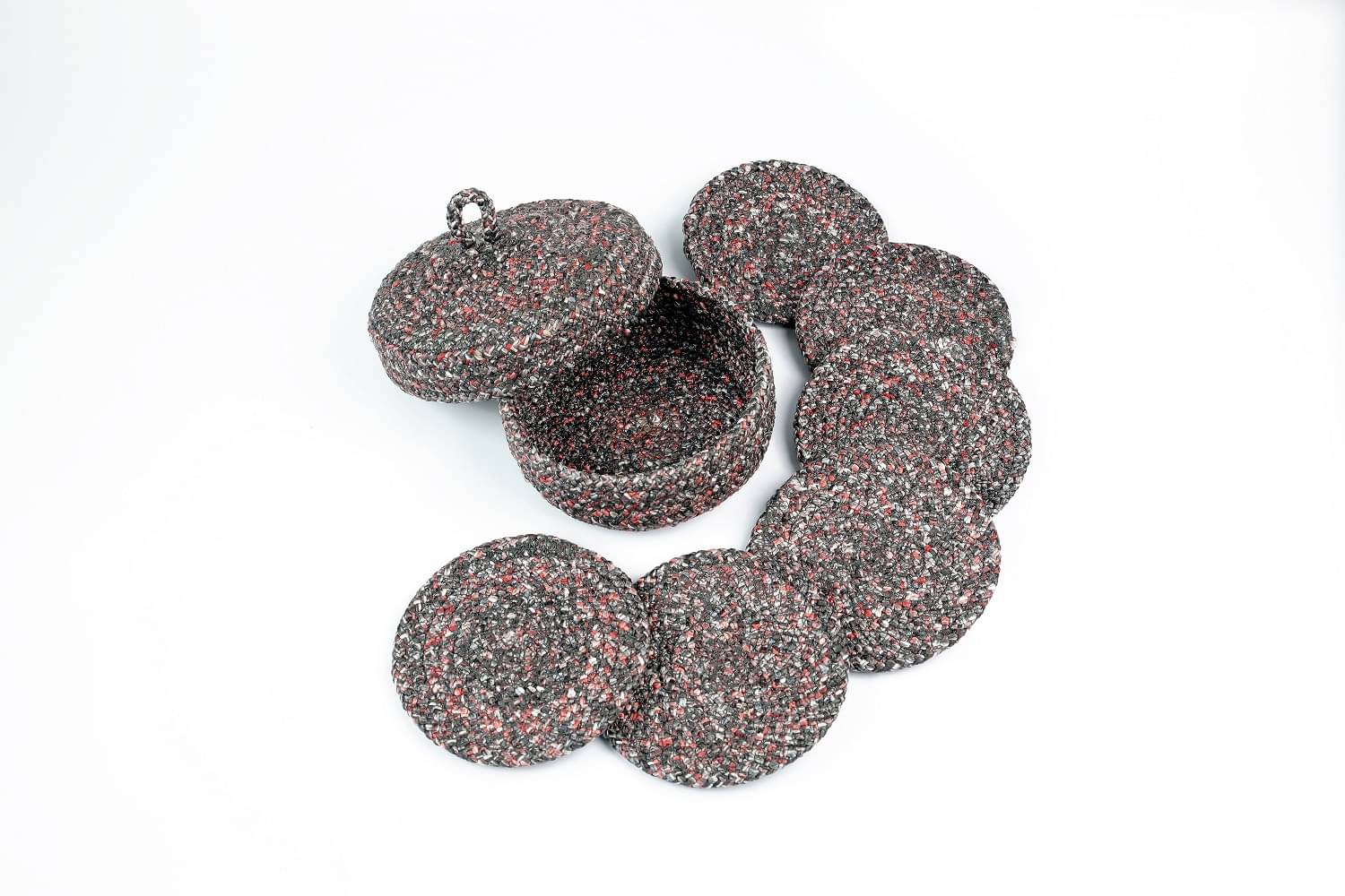     			LADLI JEE Set of 6 Polyester Coaster