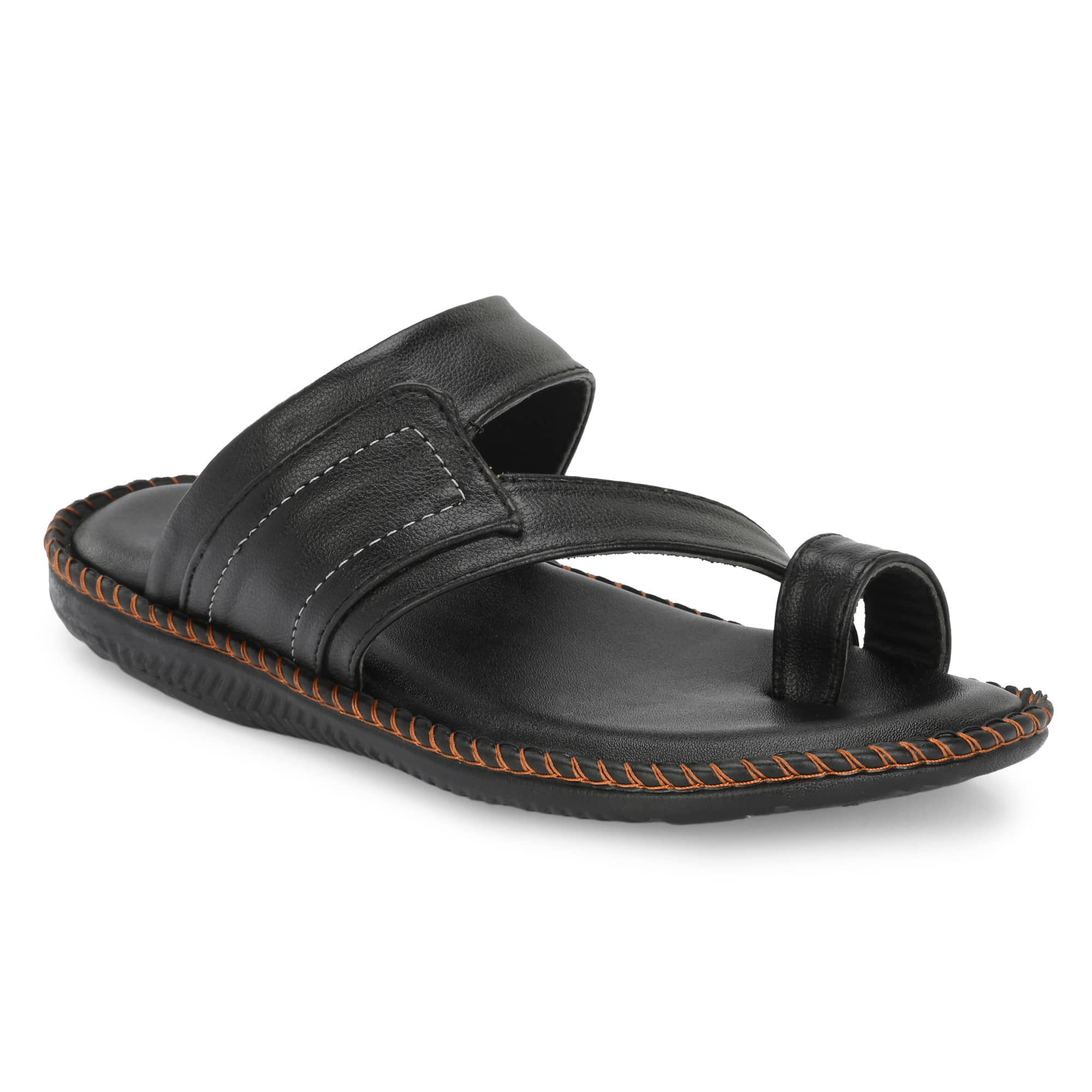 Leeport - Brown Men's Leather Slipper