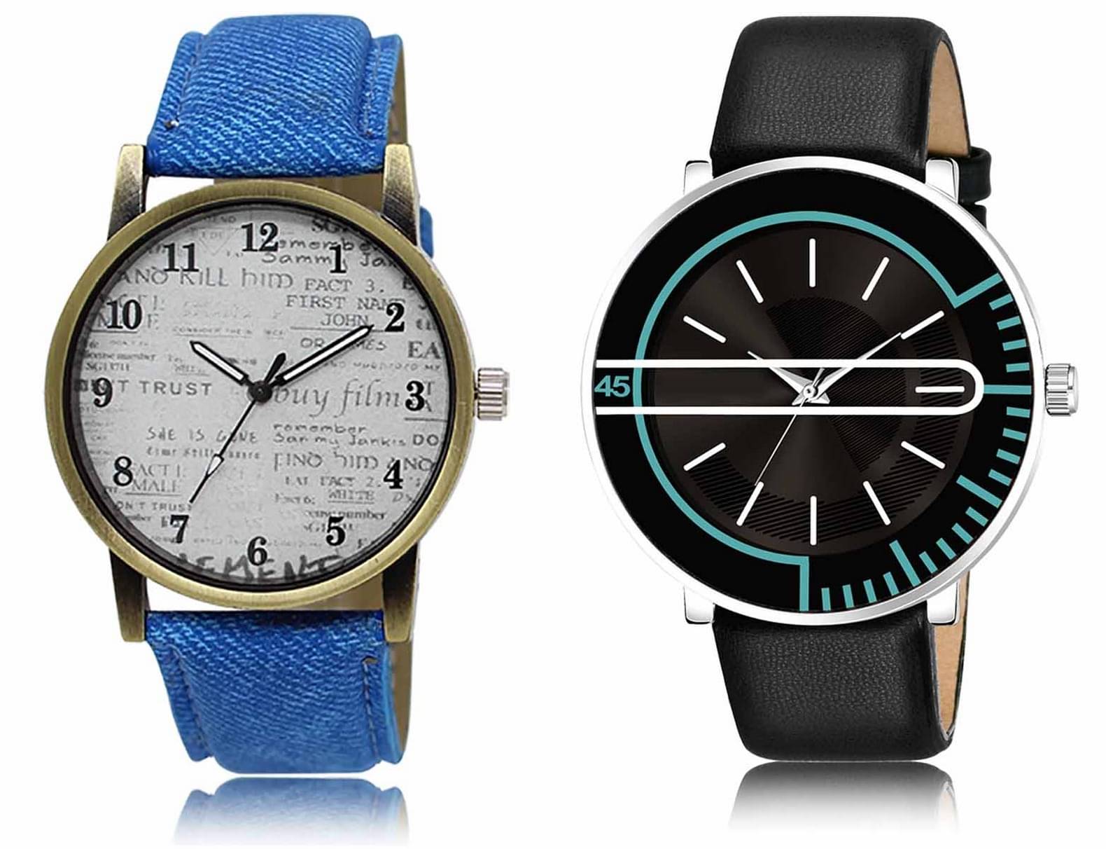 Lorem - Analog Watch Watches Combo For Men and Boys ( Pack of 2 ) Lorem - Analog Watch Watches Combo For Men and Boys ( Pack of 2 )