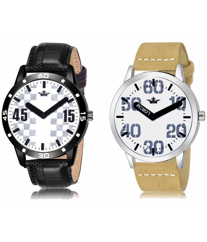 Lorem - Analog Watch Watches Combo For Men and Boys ( Pack of 2 ) Lorem - Analog Watch Watches Combo For Men and Boys ( Pack of 2 )
