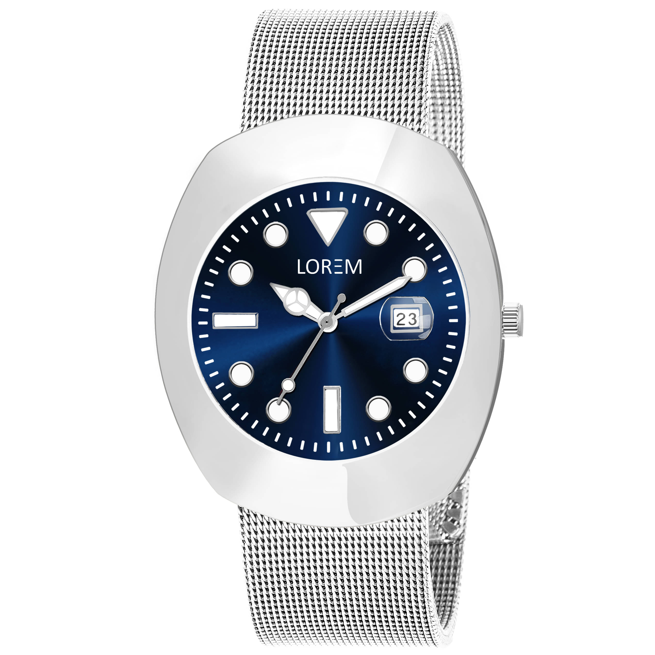     			Lorem - Silver Stainless Steel Analog Men's Watch