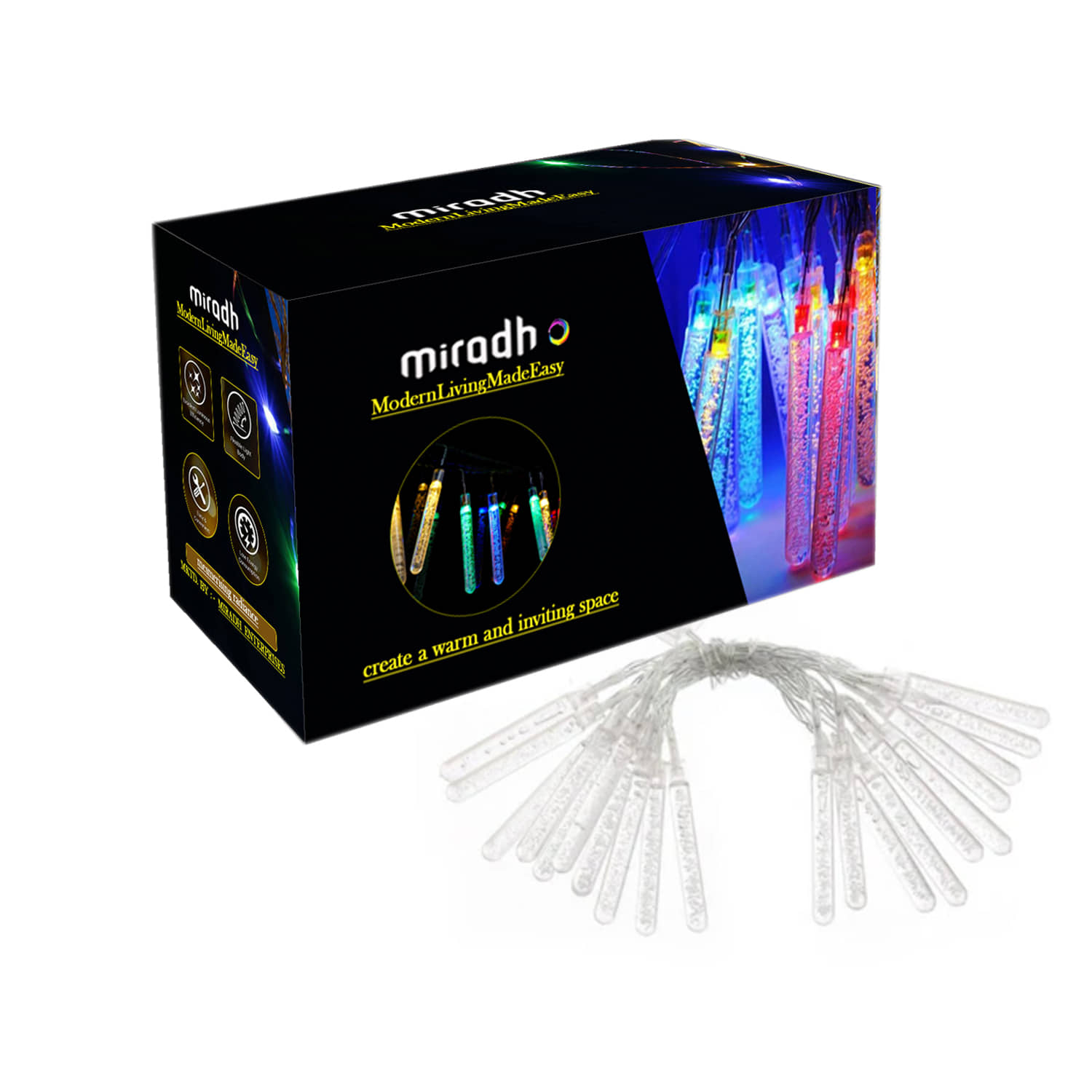 MIRADH - Multicolor 3Mtr String Light ( Pack of 1 )