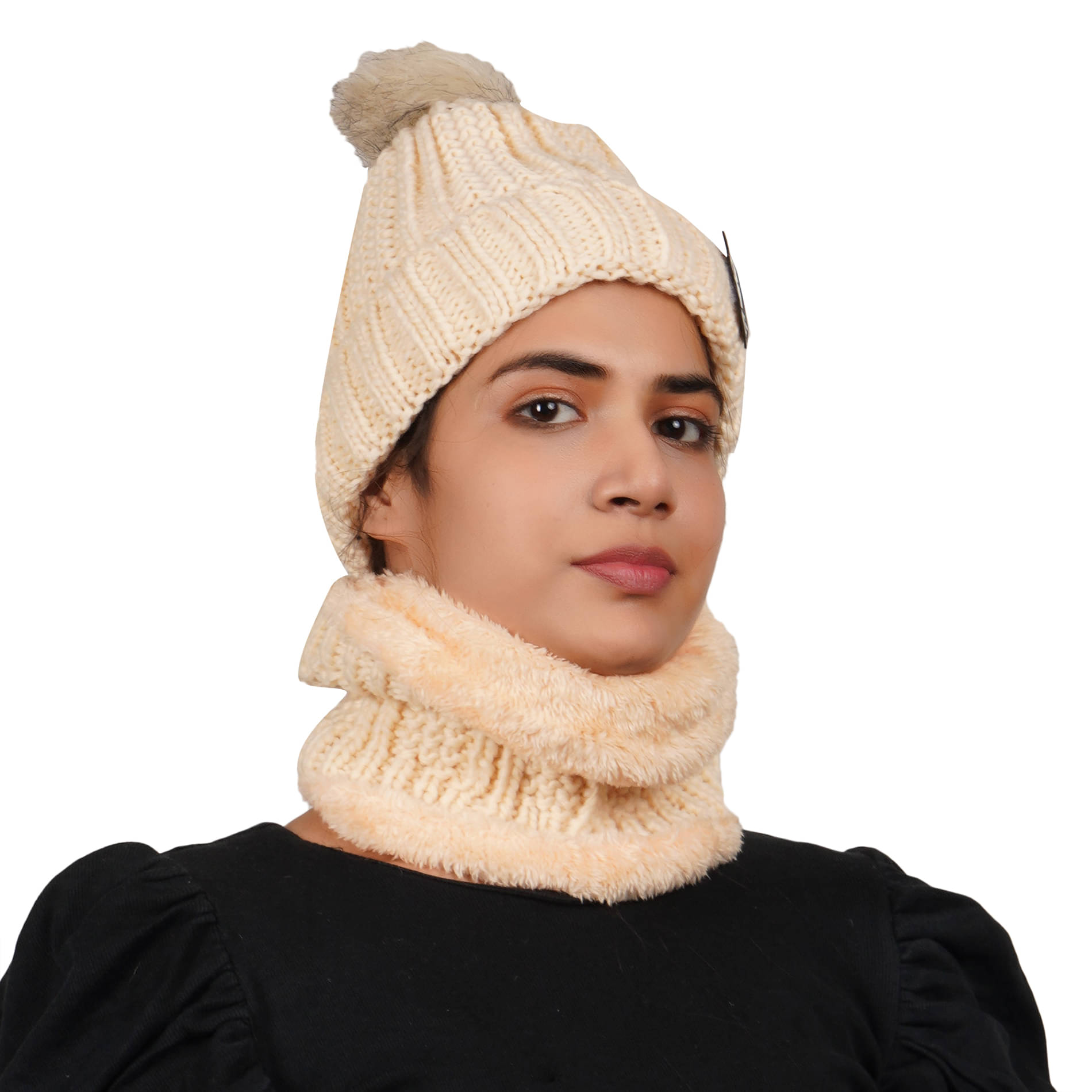 PENYAN - Beige Woollen Women's Cap ( Pack of 1 ) PENYAN - Beige Woollen Women's Cap ( Pack of 1 )