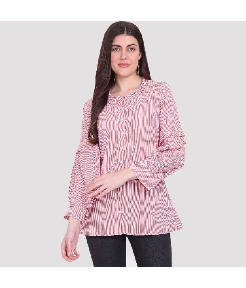 PP Kurtis Women Striped Rayon Shirt ( Pink ) PP Kurtis Women Striped Rayon Shirt ( Pink )