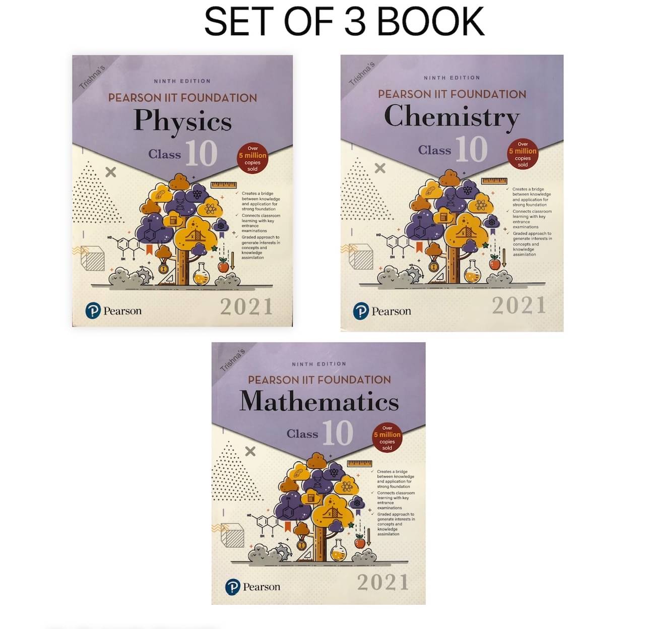 Pearson IIT Foundation Series Physics, Chemistry & Mathematics For Class 10 | PCM Combo Pearson IIT Foundation Series Physics, Chemistry & Mathematics For Class 10 | PCM Combo