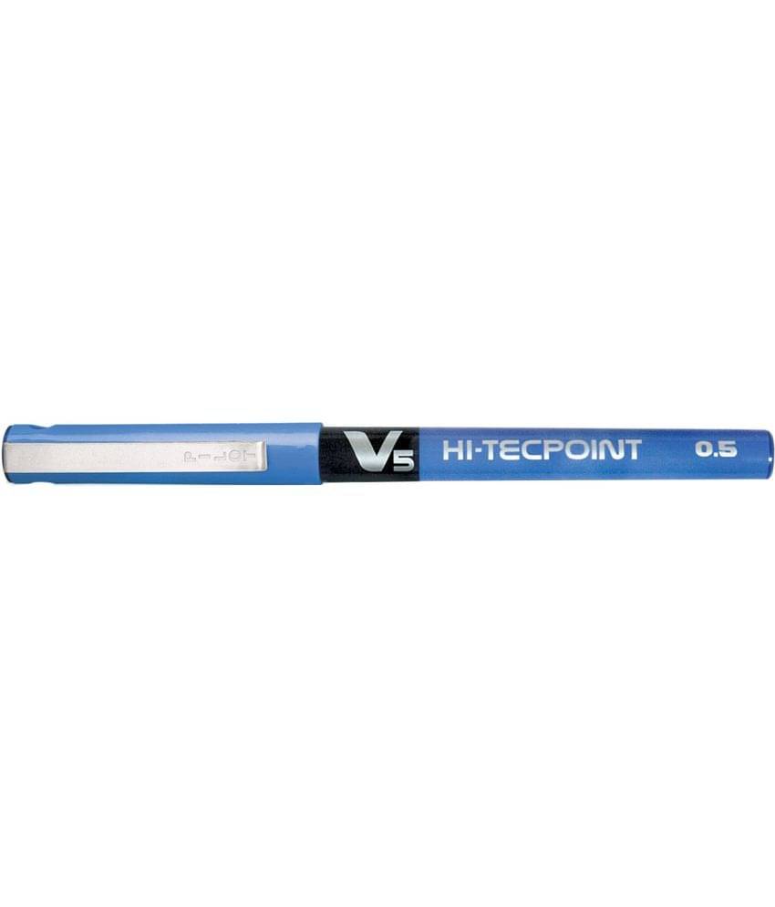     			Pilot Hi-Tecpoint V5 Liquid Ink, 0.5mm extra fine tip, Roller Ball Pen with smooth skip-free writing | Blue, Pack of 12 - Pack of 12