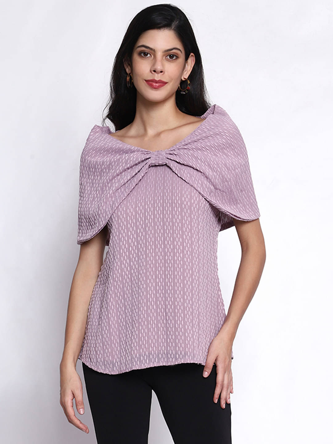     			Prettify Women's Georgette Regular Top ( Purple )