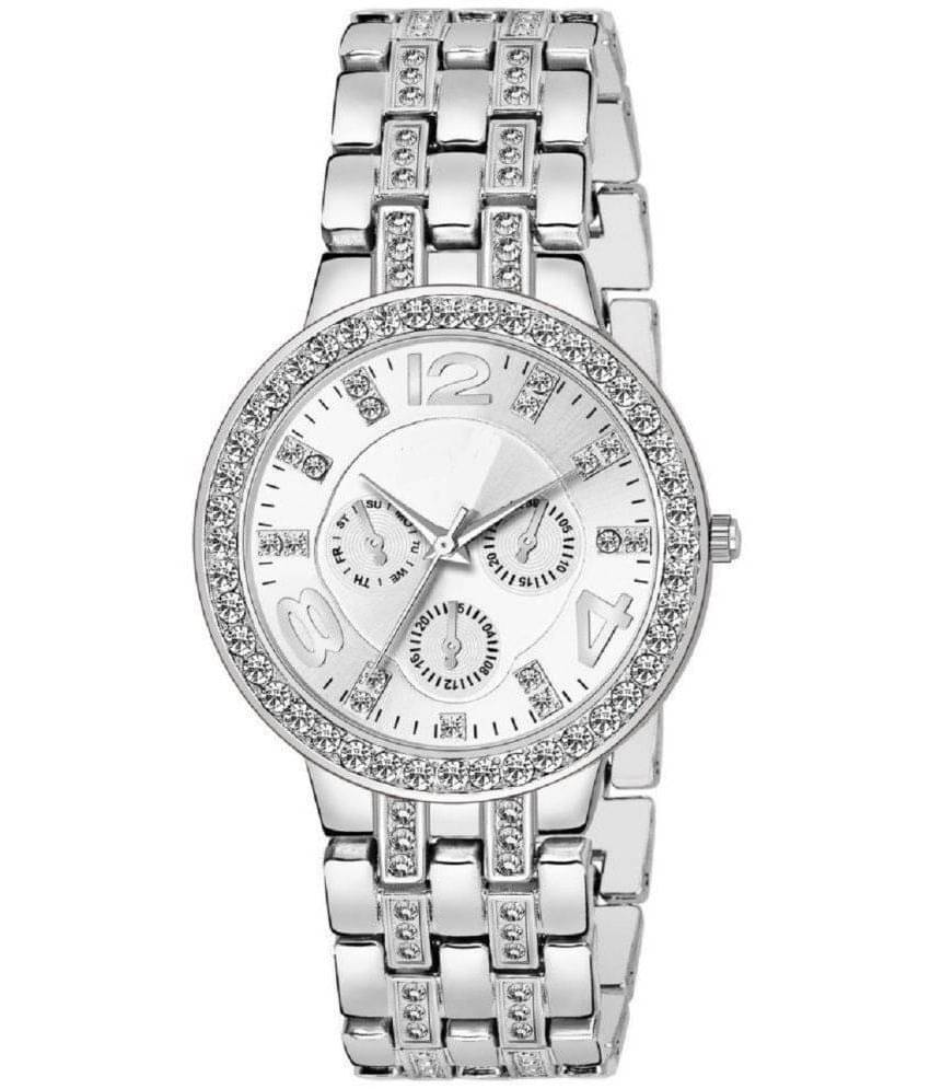 Renaissance Traders - Silver Metal Analog Womens Watch Renaissance Traders - Silver Metal Analog Womens Watch