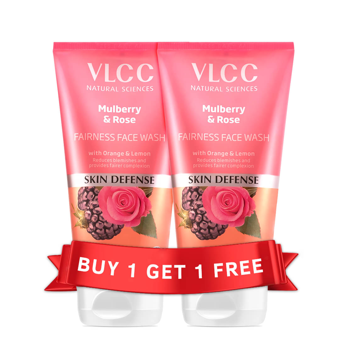     			Vlcc Mulberry & Rose Facewash , 300Ml , Buy Oneget One(Pack Of 2)