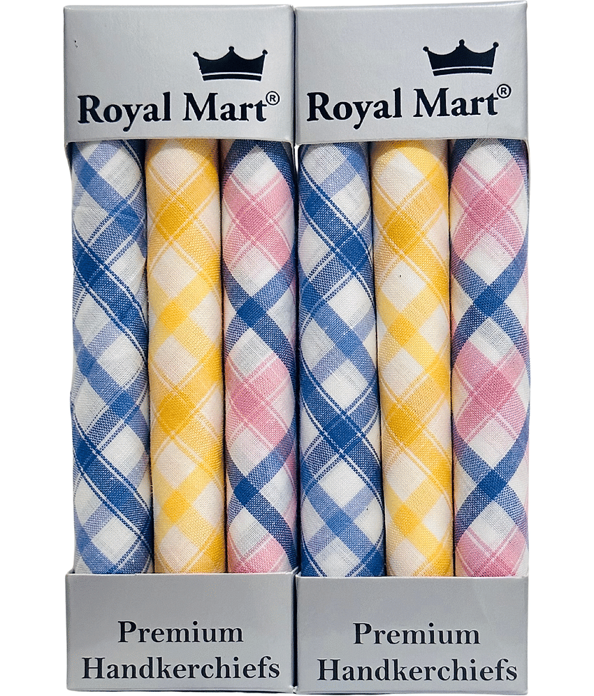 royal mart Premium Cotton Handkerchief 11*11 – Soft Prints for Women/Girl/Design Will Vary Multicolor Handkerchief (Pack of 06) - Jewellery Sets | Buy online on ZillyBuy