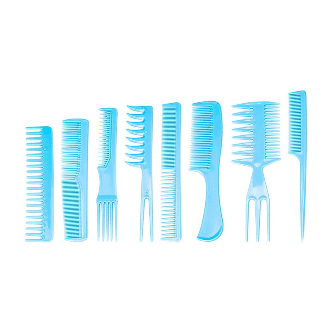 Ultimate Hair Styling Comb Set - 8 Pcs Wide & Fine Teeth Anti Static Combs for Women