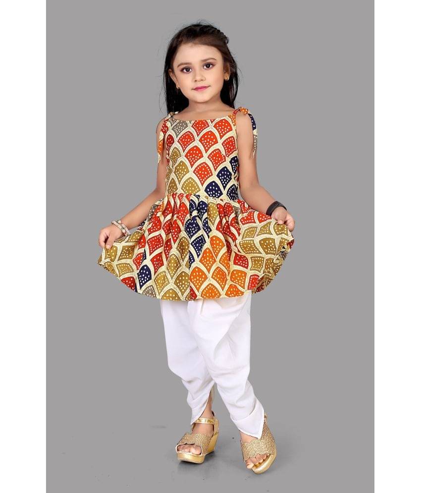     			Aarya Creation Girls Crepe Suit Sets ( Pack of 1 , Multicolor )