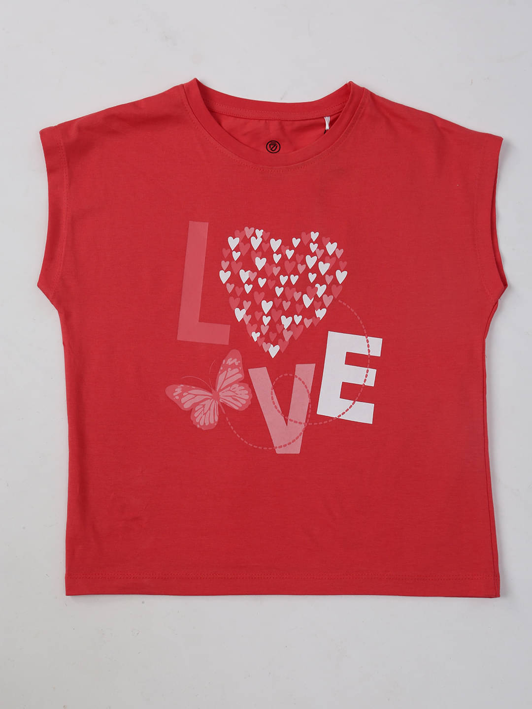     			CODEZ Pack of 1 Girls Cotton Blend T-Shirt ( Red )