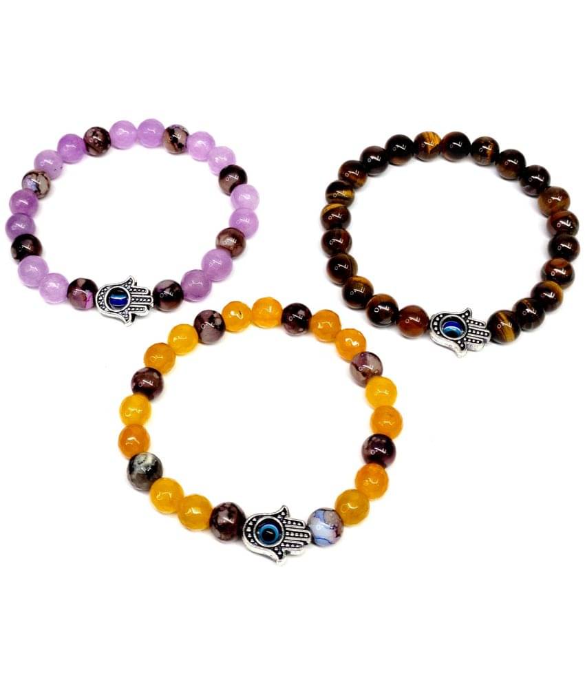 DAIVYA WELLNESS - Multicolor Bracelet ( Pack of 3 )     			DAIVYA WELLNESS - Multicolor Bracelet ( Pack of 3 )