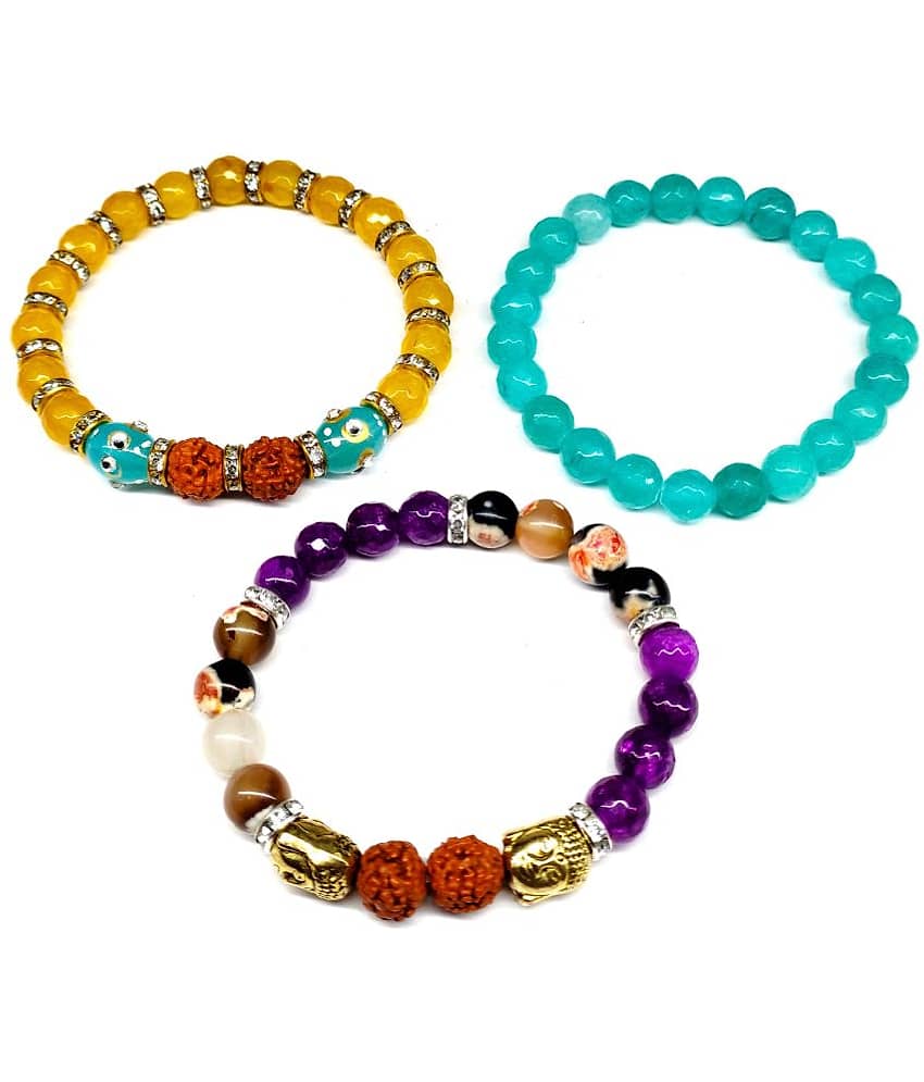DAIVYA WELLNESS - Multicolor Bracelet ( Pack of 3 ) - Bangles & Bracelets | Buy online on ZillyBuy