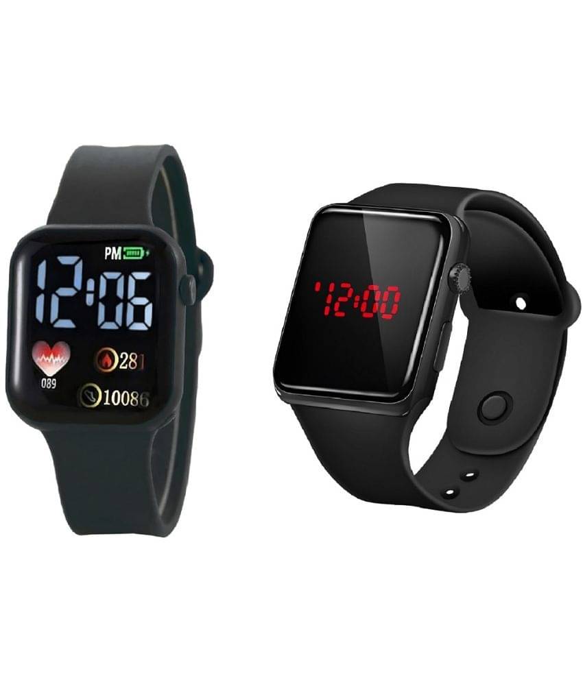 DECLASSE - Black Dial Digital Boys Watch ( Pack Of 2 ) DECLASSE - Black Dial Digital Boys Watch ( Pack Of 2 )