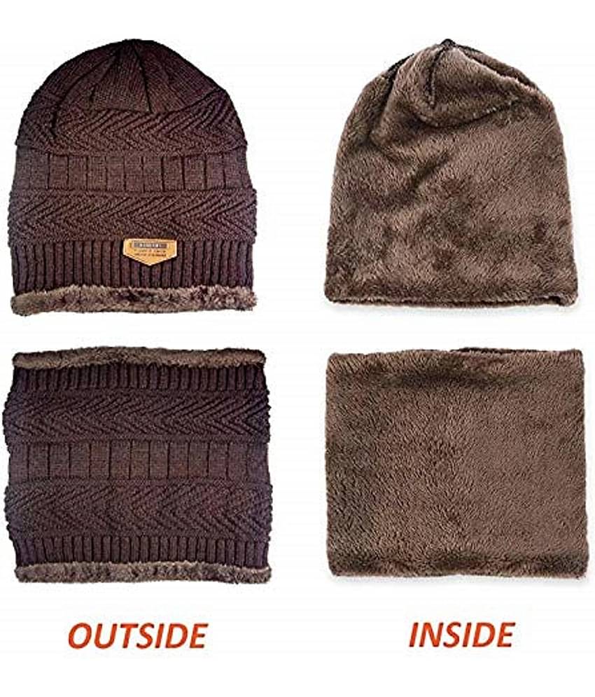 EASTERN CLUB - Brown Woollen Women's Cap ( Pack of 1 )