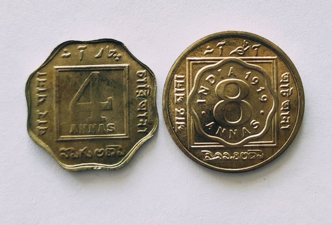 Extremely Rare British India King George V 4 And 8 Anna 1921 & 1920 Set of 2 Coins Extremely Rare British India King George V 4 And 8 Anna 1921 & 1920 Set of 2 Coins