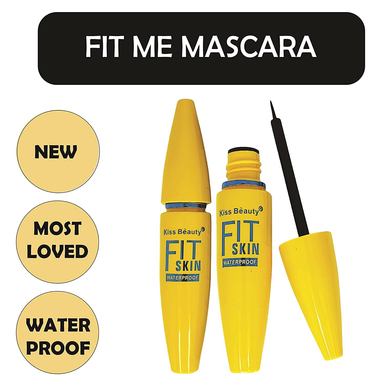     			Fitme Waterproof Mascara Black 10 ml