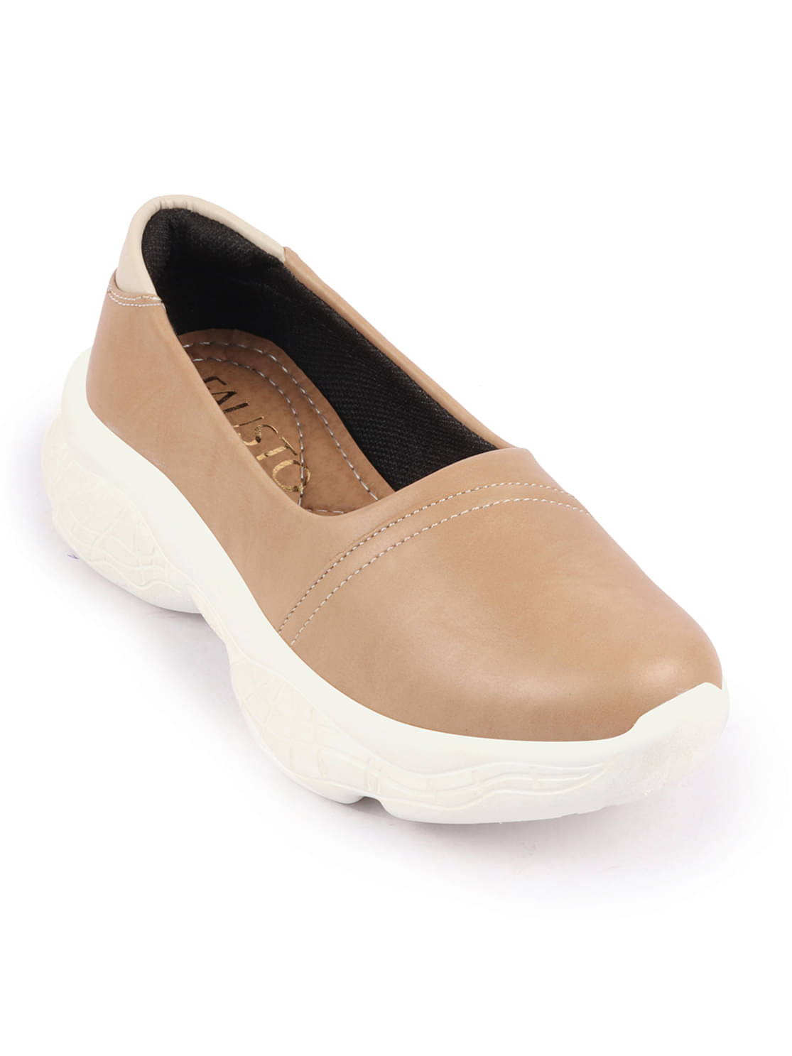     			Fausto - Beige Women's Slip On