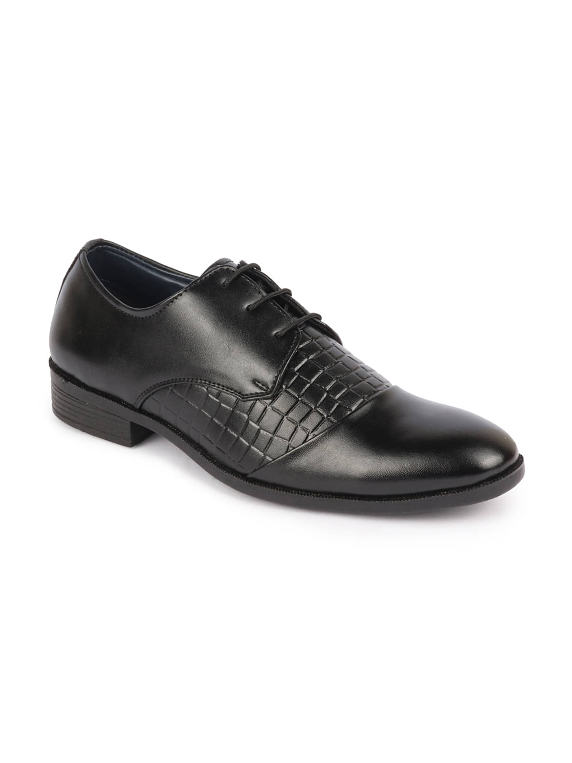 Fausto - Black Men's Derby Formal Shoes     			Fausto - Black Men's Derby Formal Shoes