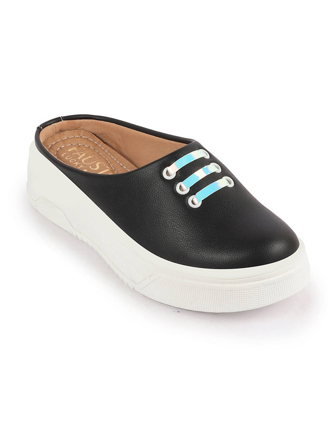     			Fausto - Black Women's Slip On