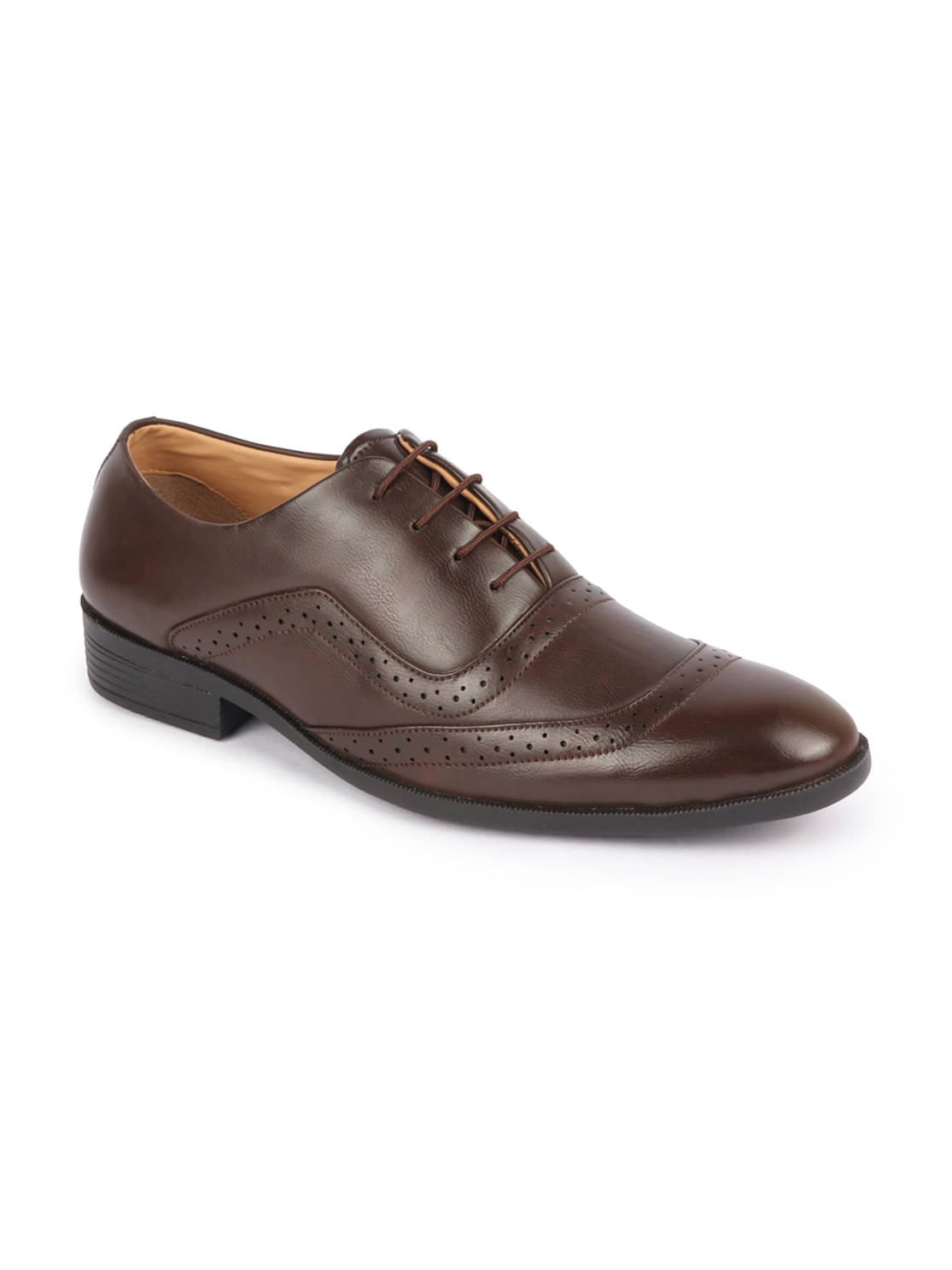 Fausto - Brown Men's Brogue Formal Shoes Fausto - Brown Men's Brogue Formal Shoes