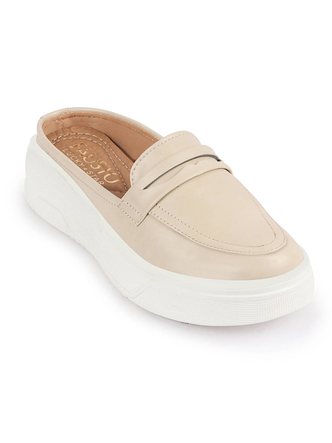 Fausto - Cream Women's Slip On     			Fausto - Cream Women's Slip On