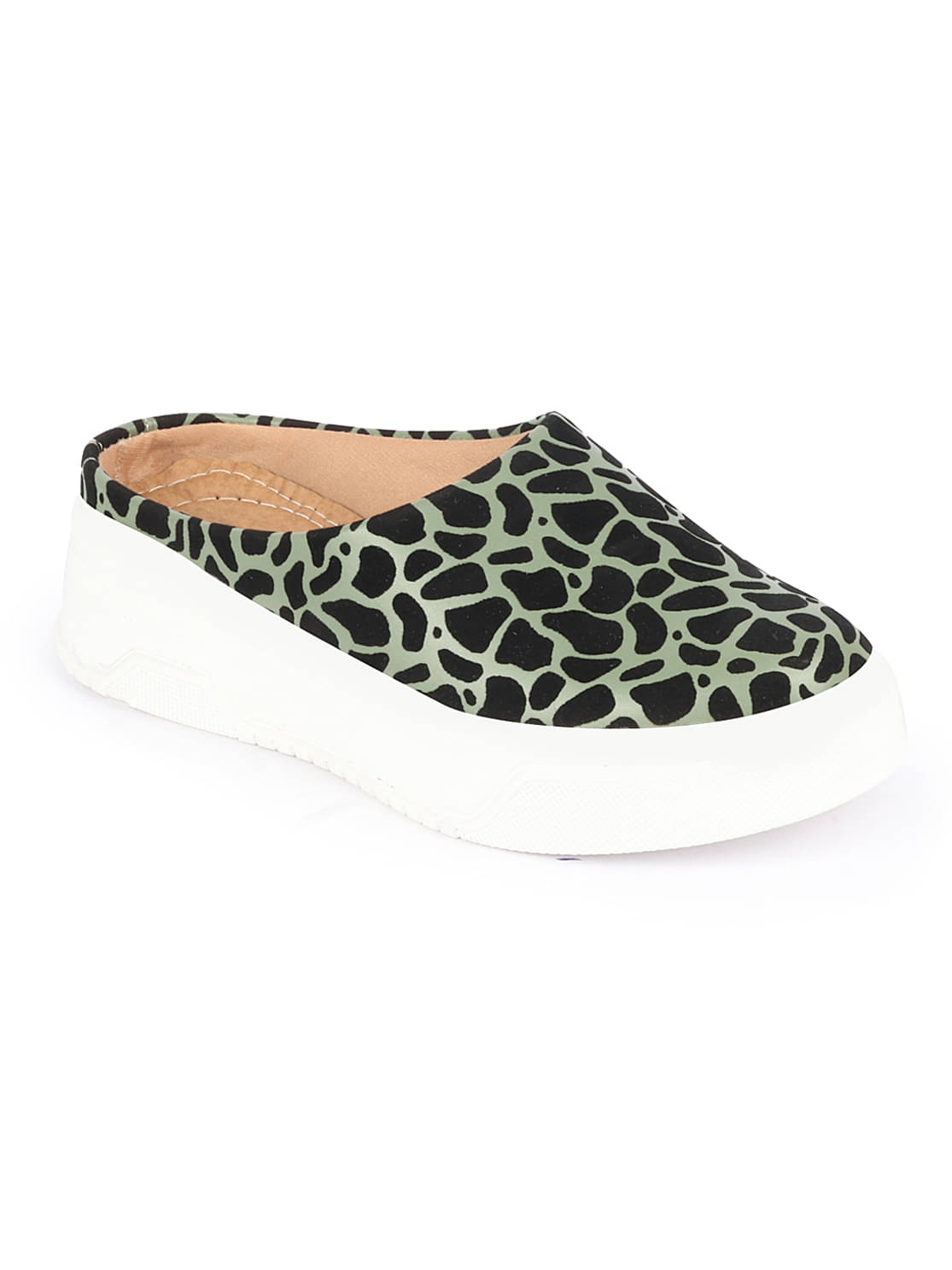     			Fausto - Olive Women's Slip On