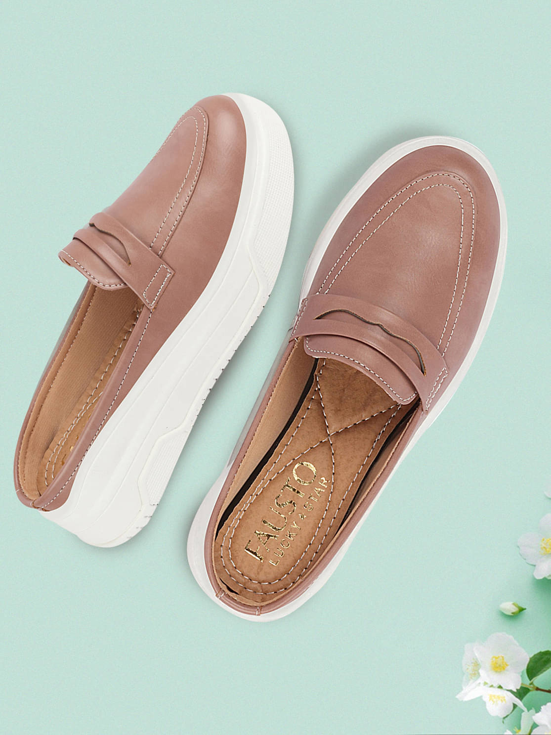 Fausto Peach Women's Slip On Fausto Peach Women's Slip On