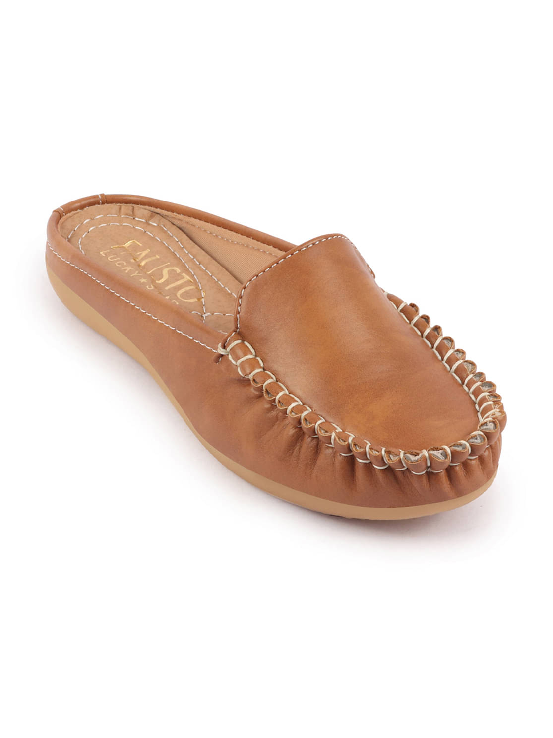     			Fausto - Tan Women's Mules Shoes
