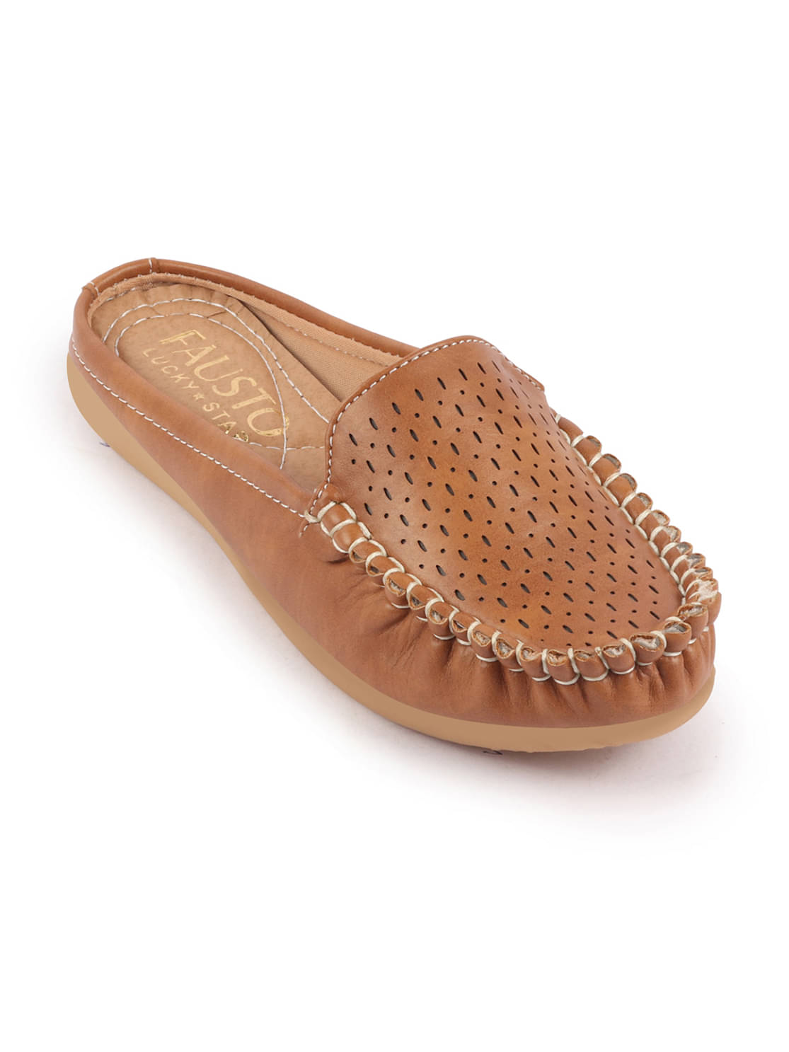     			Fausto - Tan Women's Mules Shoes