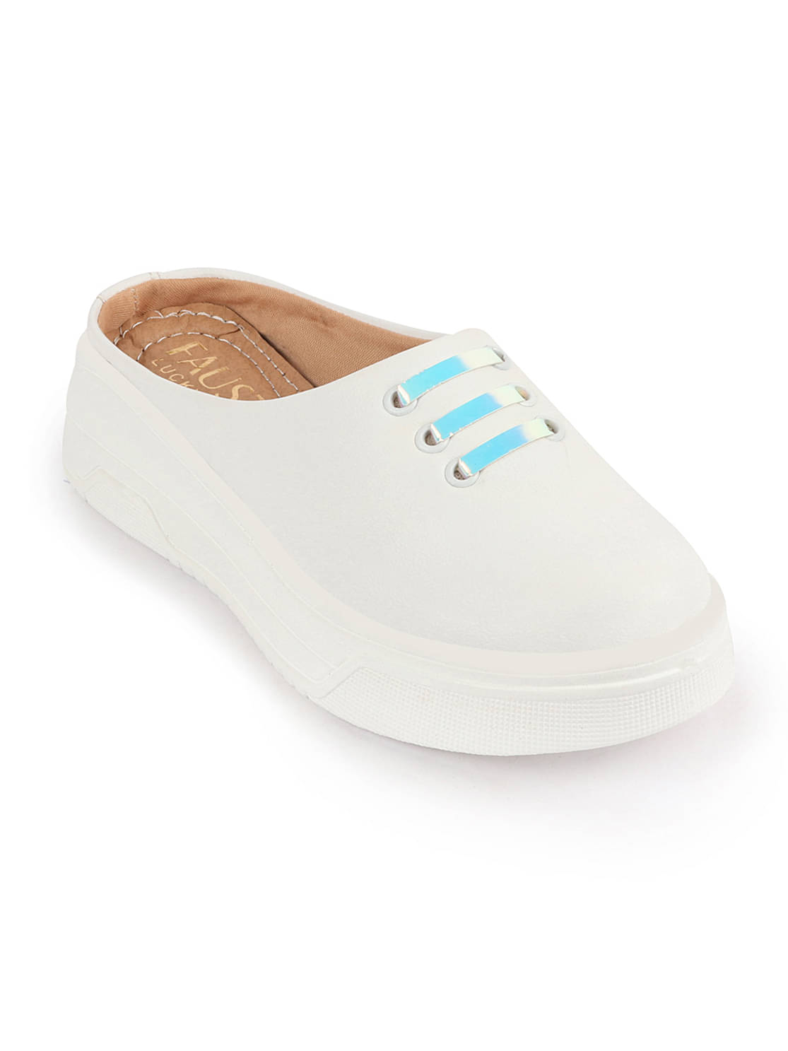     			Fausto - White Women's Slip On