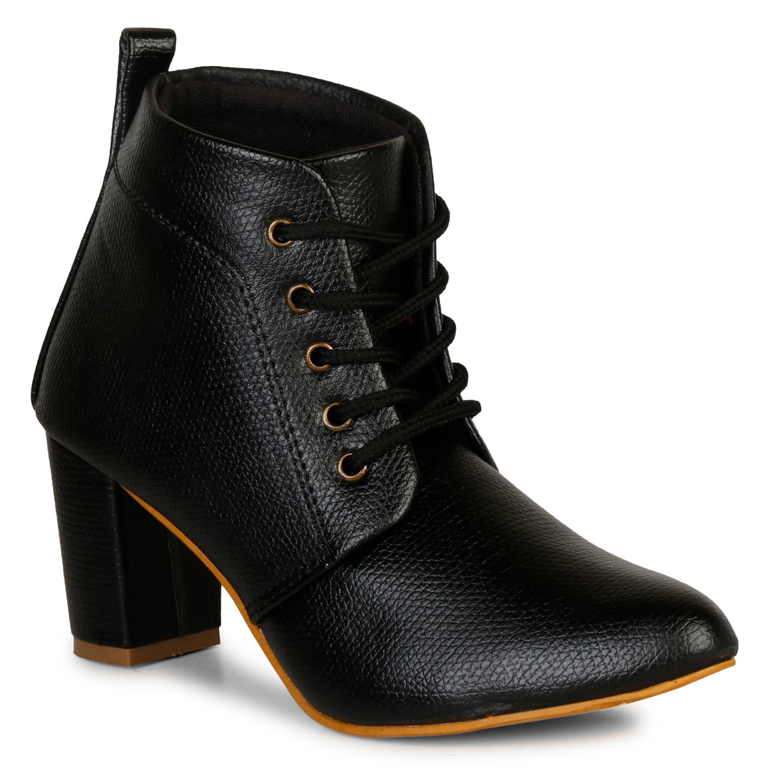     			Ishransh - Black Women's Ankle Length Boots