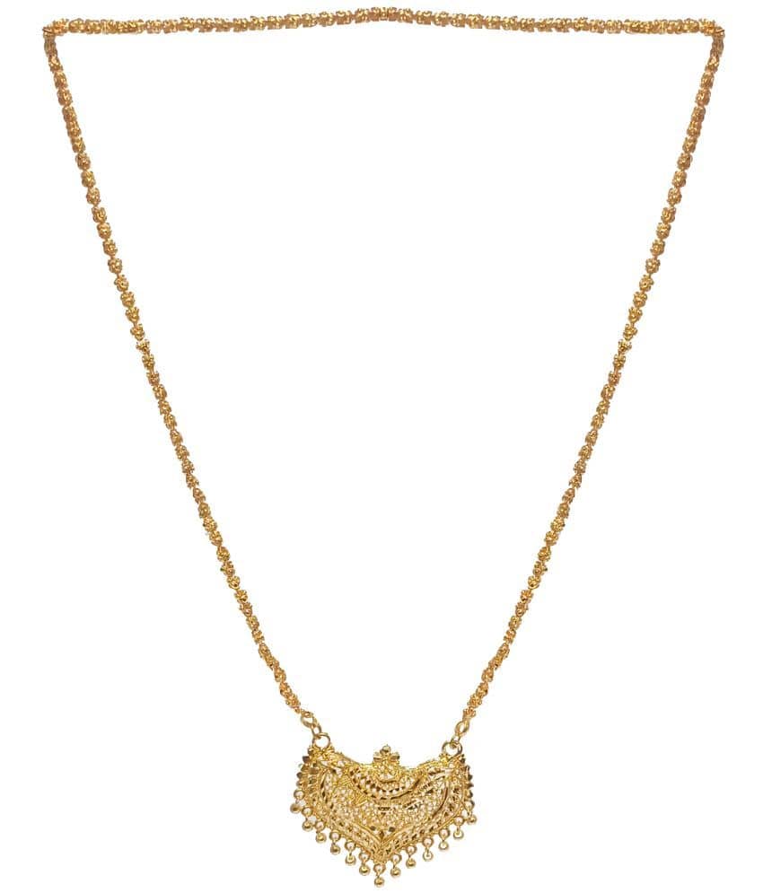 JIPPA - Golden Mangalsutra ( Pack of 1 )