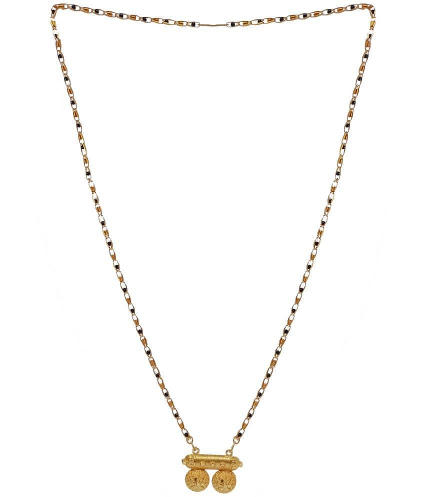 JIPPA - Golden Mangalsutra ( Pack of 1 )