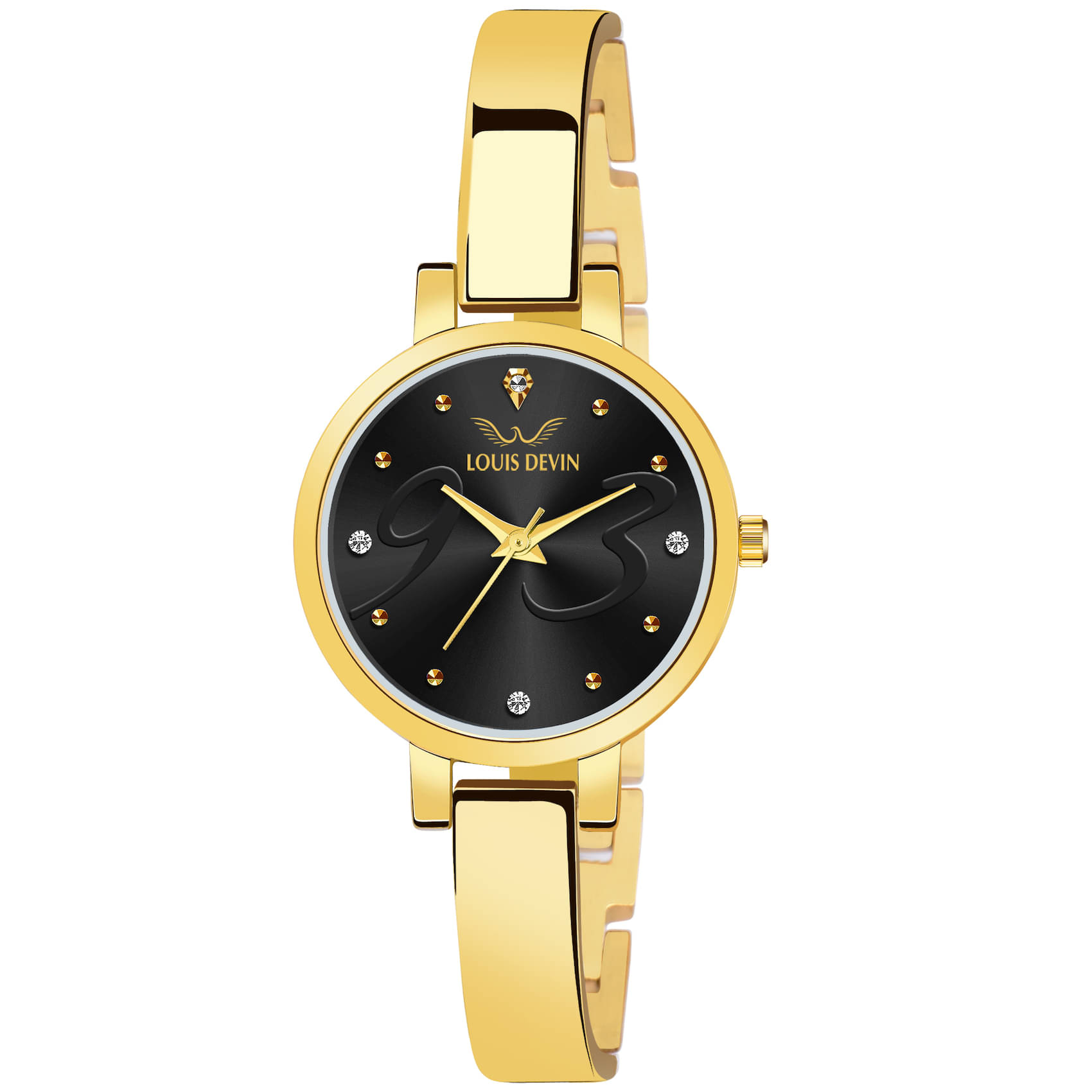     			LOUIS DEVIN - Gold Metal Analog Womens Watch