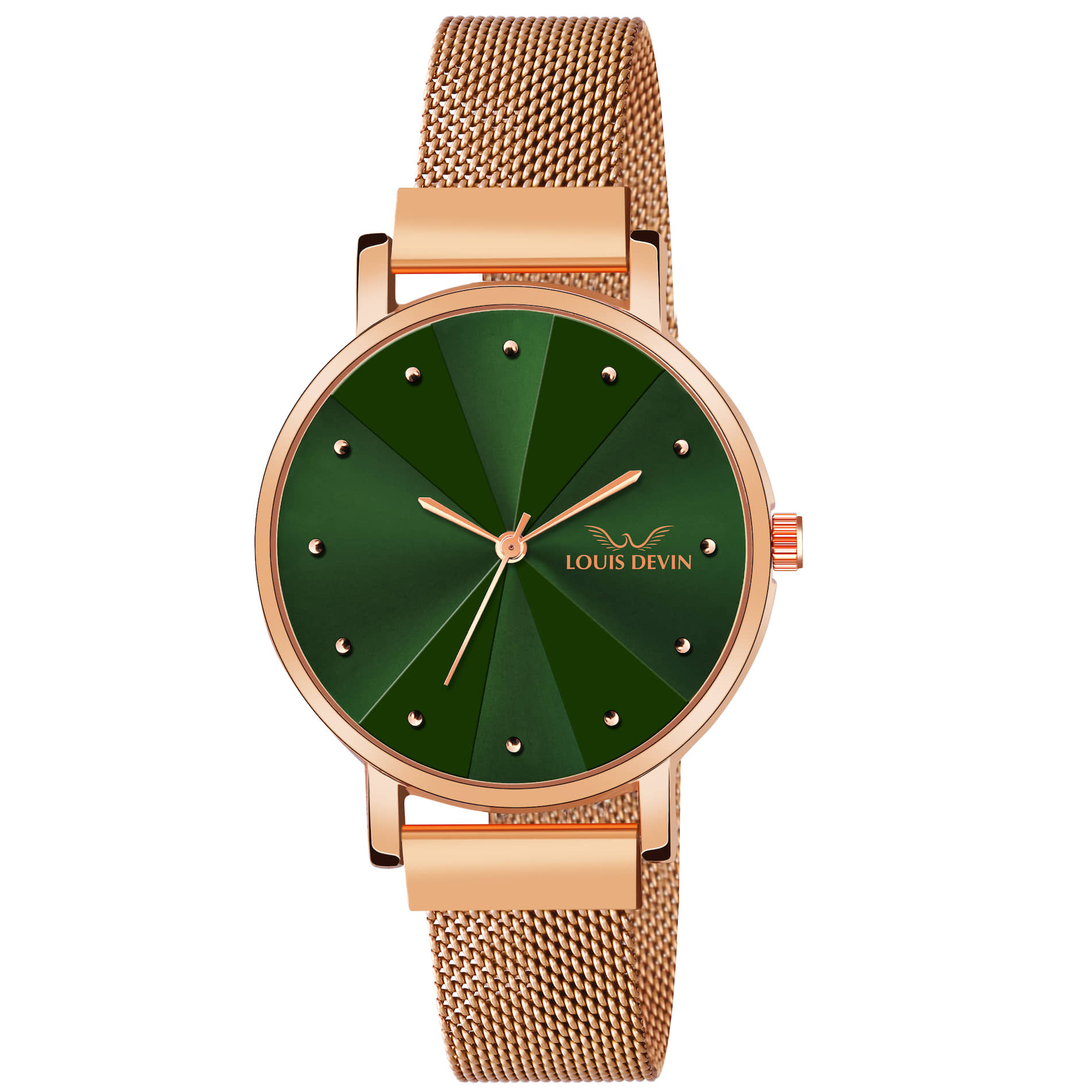 LOUIS DEVIN - Rose Gold Metal Analog Womens Watch