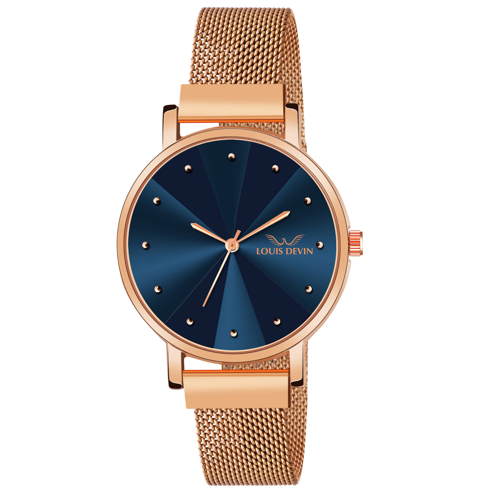     			LOUIS DEVIN - Rose Gold Metal Analog Womens Watch
