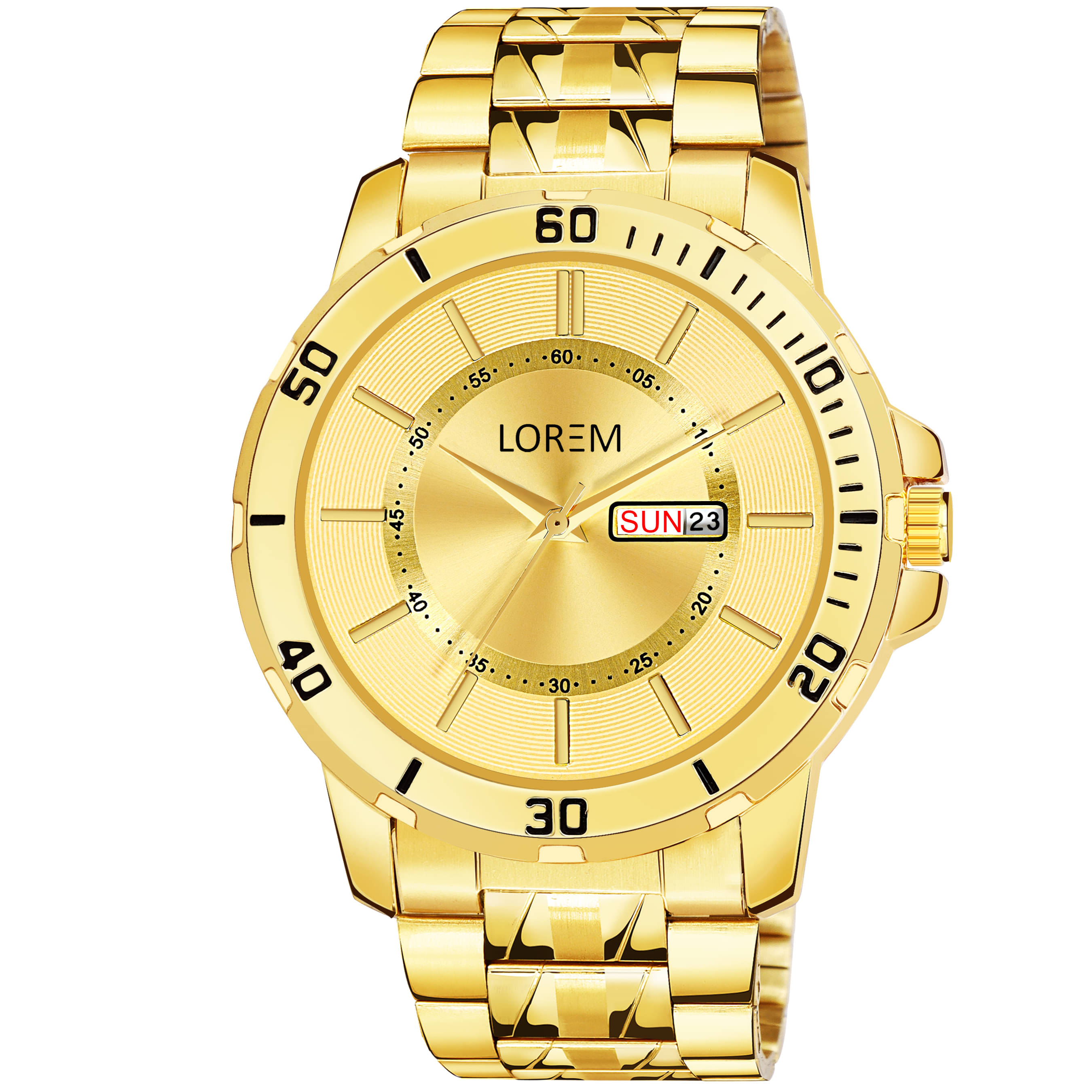     			Lorem - Gold Stainless Steel Analog Men's Watch