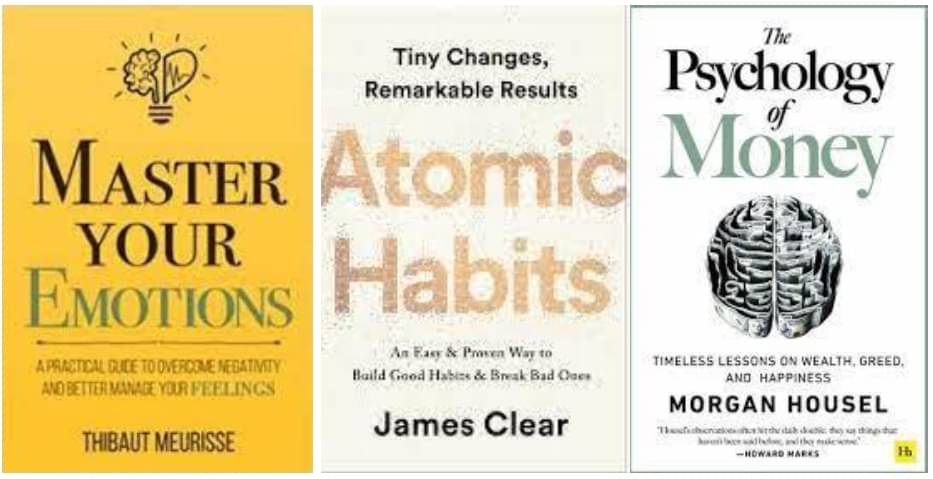 Master Your Emotions + Atomic Habits + The Psychology of Money     			Master Your Emotions + Atomic Habits + The Psychology of Money