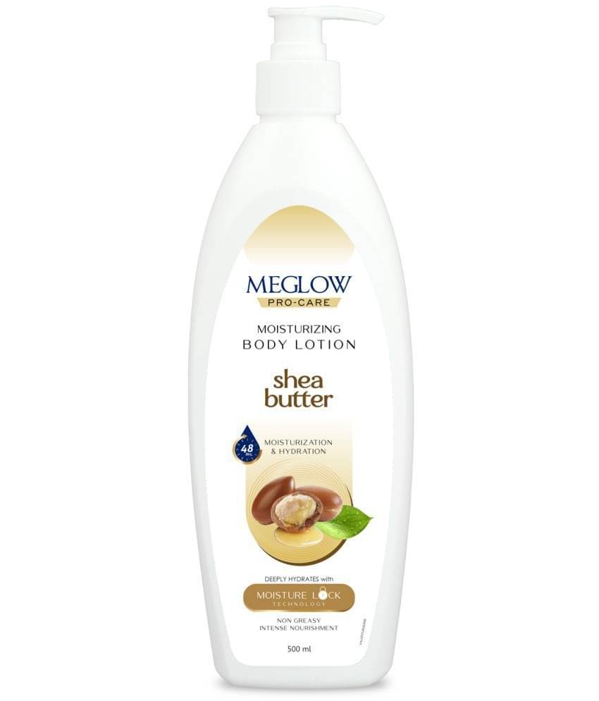     			Meglow Pro-Care Moisturizer Body Lotion with Shea Butter with 48hrs Moisture Lock Technology 500ml