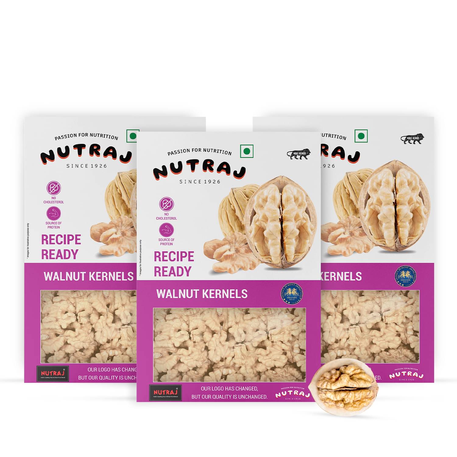 Nutraj Recipe Ready Walnut Kernels 750g (250g X 3), Akhort Giri 750g Nutraj Recipe Ready Walnut Kernels 750g (250g X 3), Akhort Giri 750g
