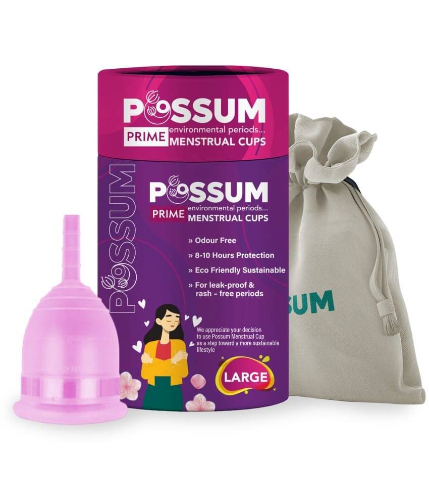     			POSSUM - Silicone Reusable Menstrual Cup Large ( Pack of 1 )