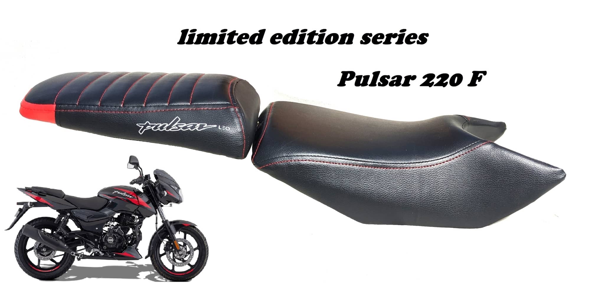 Bike Seat Pulsar 220 Seat Cover Design PULAR 220F SPLIT SEAT COVER