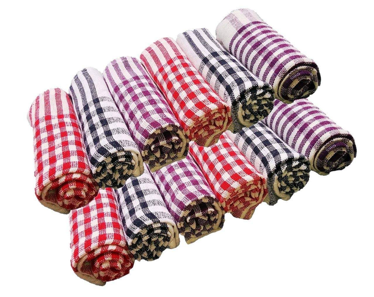     			THRIFTKART Set of 12 Others Cotton Kitchen Towel
