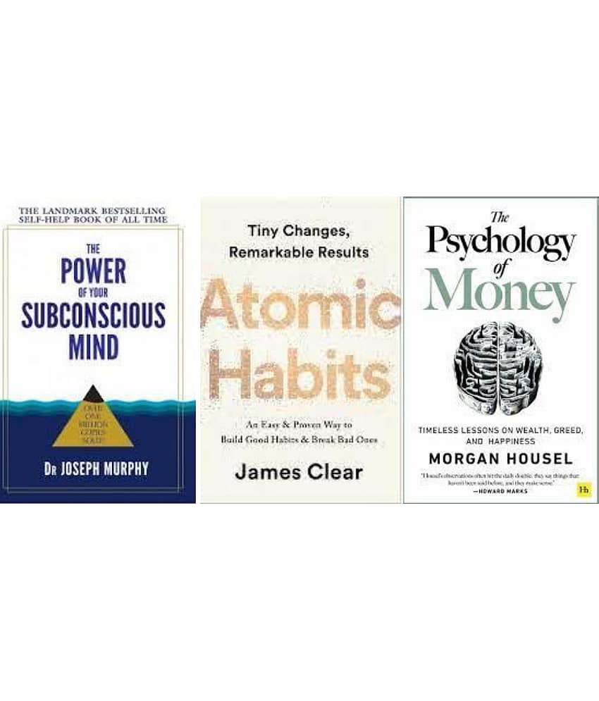 The Power of Your Subconscious Mind + Atomic Habits + The Psychology of Money - Stationery | Buy online on ZillyBuy