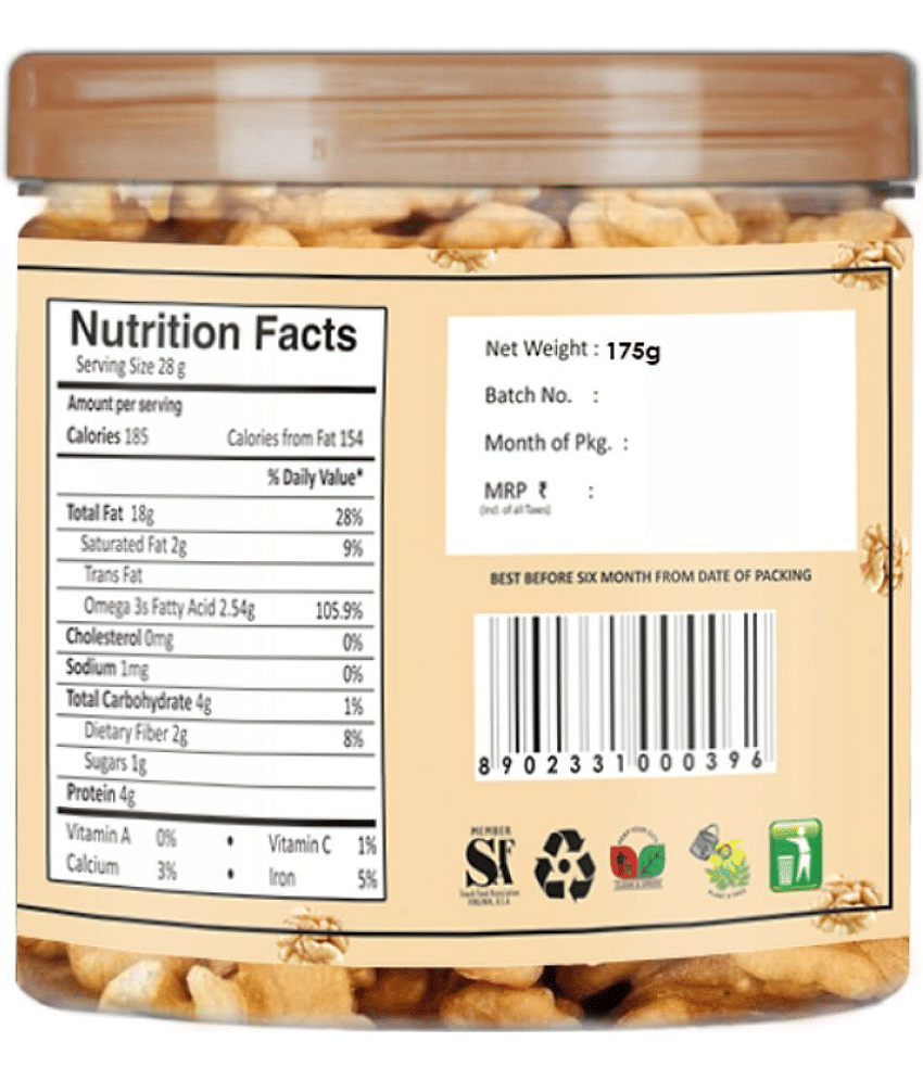 YUM YUM California Walnut Without Shell Akhrot Giri 175g Walnuts (175 g)